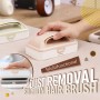 Multifunctional Dust Removal Suction Hair Brush Dual-size Dust Remover Handheld Brush for Cleaning Hair Dust Home Cleaning Tools