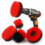 5Pcs/1Set Brush Attachment Set Power Scrubber Brush Car Polisher Bathroom Cleaning Kit with Extender Kitchen Cleaning Tools