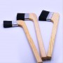 Wooden Paint Brushes Long handle elbow for wall painting BBQ Oil cleaning Dust removal Machine metal chips clear hand tool
