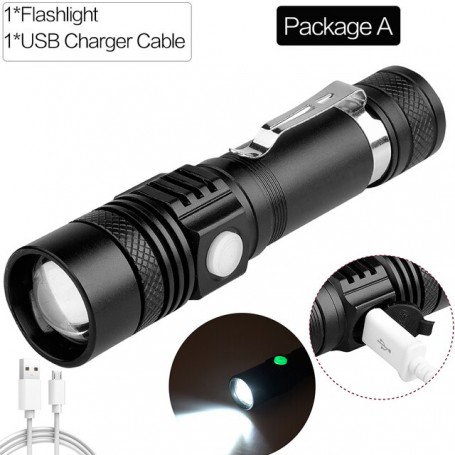 Brightest XHP70.2 LED Flashlight XHP50 Rechargeable Flashlights USB Zoomable Torch XHP70 18650 26650 Hunting Lamp for Camping