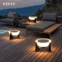 VZVI Villa Column Lamps IP65 Waterproof LED Fence Gate Pillar Head Lamp Outdoor Lawn Landscape Solar Post Light For Patio Garden