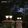 VZVI Villa Column Lamps IP65 Waterproof LED Fence Gate Pillar Head Lamp Outdoor Lawn Landscape Solar Post Light For Patio Garden