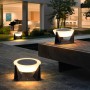 VZVI Villa Column Lamps IP65 Waterproof LED Fence Gate Pillar Head Lamp Outdoor Lawn Landscape Solar Post Light For Patio Garden
