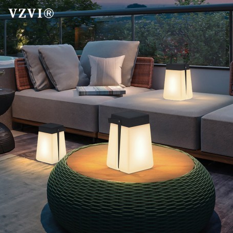 VZVI Waterproof Outdoor Landscape Lawn Lamp E27 LED Bulb Warm White Villa Exterior Garden Courtyard Decoration Light Solar Panel