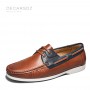 DECARSDZ 2022 Original Design Loafers Spring Autumn Fashion Shoes Comfy Slip-On High Quality Leather Boat Shoes Men Casual Shoes