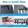 Solar LED Outdoor Lamp Waterproof Decor Wall Light for Balcony Patio Fence Garden Step Lamps Garden Solar Outdoor Wall Light