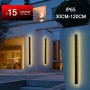 LED IP65 Wall Light Long Strip Waterproof IP65 AC85-265V LED Outdoor Warm White Nautral Light Cold Light Garden Porch Sconce