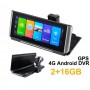 7 inch IPS Car DVR GPS 4G Android 8.1 Dash Camera Video Recorder FHD 1080P RAM 2G DDR 16G Dual Lens WiFi App remote Monitoring