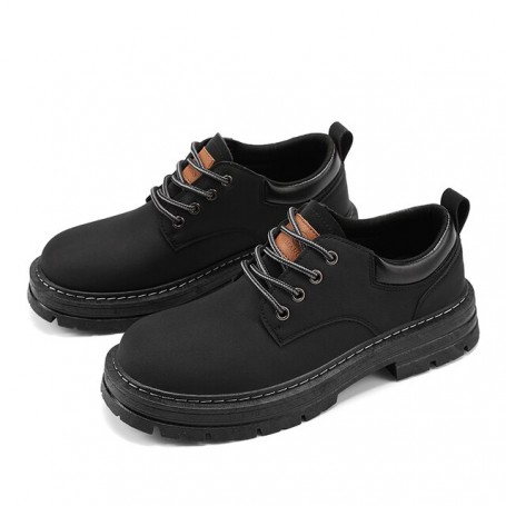 Man Shoes Breathable Casual Shoes For Men Oxfords Leather Tooling Shoes Winter Fashion Platform Ankle Boots Men Moccasins