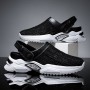 Summer New Anti-skid Men Casual Shoes Fashion Comfort Hard-wearing Half Slippers Outdoor Breathable Sandals Mesh Quality Slip-on