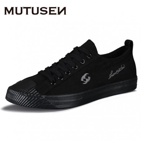 Men Vulcanized Shoes Low Rise Men Canvas Shoes Lace-up Designer Mens Casual Shoes Toe Cap Fashion Male Sneakers Summer 2022