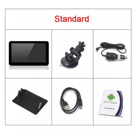 Portable car dvr 7inch capacitive screen android gps navigation truck maps sat nav drive recorder 1080P Bluetooth reverse camera