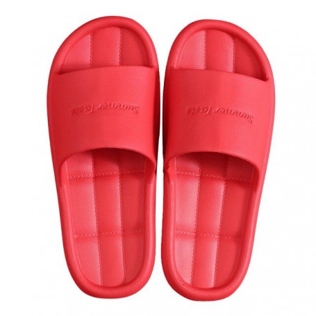 VERTVIE Women Indoor Home Slippers Summer Light Soft Comfortable Non-Slip Flip Flops Bath Men Slides Flat Shoes Hotel Sandals