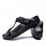 2022 Leather Sandals Men Flip Flops Casual Flat Sandals Summer Beach Slipper Comfort Design Lightweight Trend Outdoor Slippers