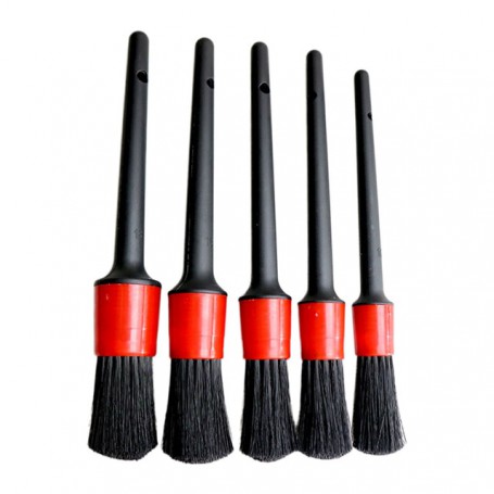 5pcs Car Detailing Brush Set Auto Washing Kit Car Wheels Interior Dashboard Air Outlet Vents Brush Cleaning Tools