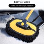 Car Wash Brush Mop Cleaning Tool With Long Handle Flexible Microfiber Sponge Duster Ideal For Washing Detailing Cars Truck SUVs