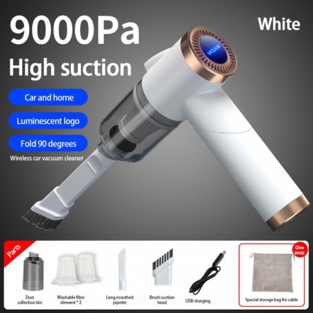 Auto Robot Vacuum Cleaner 9000Pa Vacuum Cleaner Wireless Folding Vacuum Cleaner Dry Wet 120W Cleaning Machine Car Home Appliance