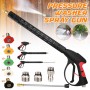 MATCC High Pressure Washer Gun Power Spray Gun 4000psi with 15 inch Extension Replacement Wand Lance,5 Quick Connect Nozzles