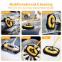 Car Curved Rod Cleaning Brush Microfiber Soft Hair Telescopic Long Handle Mop for Chenille Broom Replaceable Brush Duster Cover
