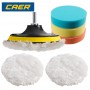 3/4/5 Inch Car Polishing Pad Kit Car Waxing Sponge Disk Wool Wheel Drill Buffing Kit Professional Auto Paint Care Buffing Pads