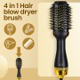 2022 New 1200W Hair Dryer Hot Air Brush Styler and Volumizer Hair Straightener Curler Comb Roller Electric Ion Blow Dryer Brush