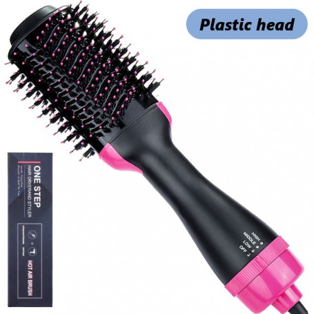 2022 New 1200W Hair Dryer Hot Air Brush Styler and Volumizer Hair Straightener Curler Comb Roller Electric Ion Blow Dryer Brush