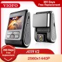 VIOFO A119 V2 Quad HD Car DVR Super Capacitor 2K 2560*1440P Car Dash Video Recorder DVR Optional GPS CPL Filter