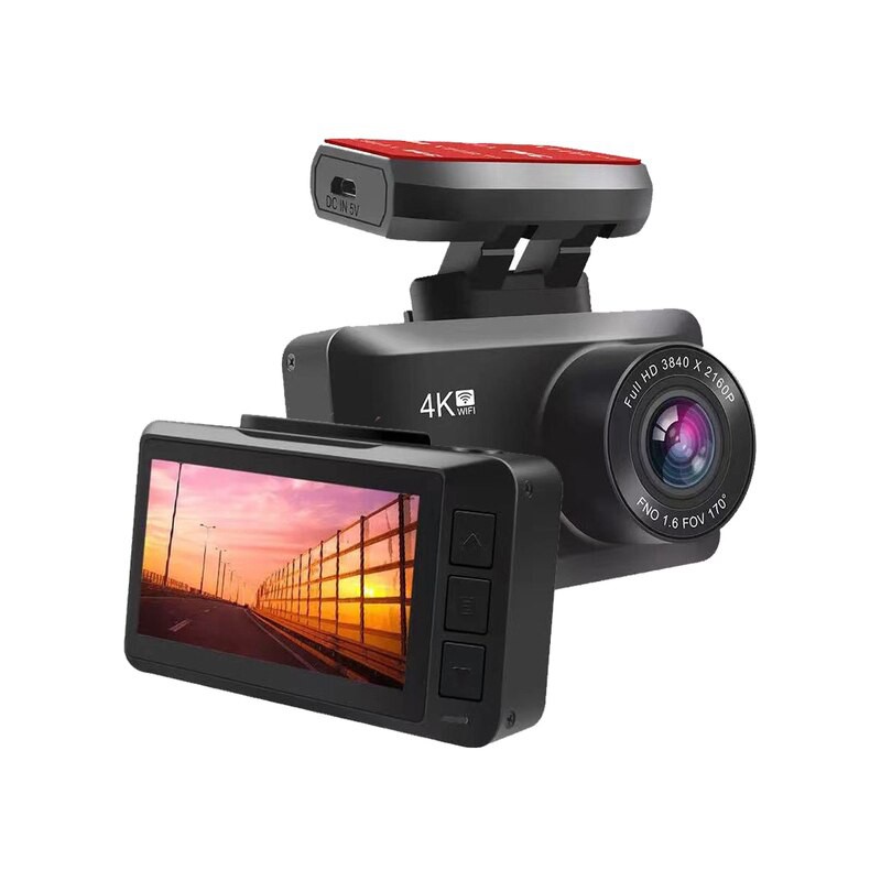 Dash Cam Dual Lens 4K Recording Car Camera Night Vision BuiltIn GPS Wi