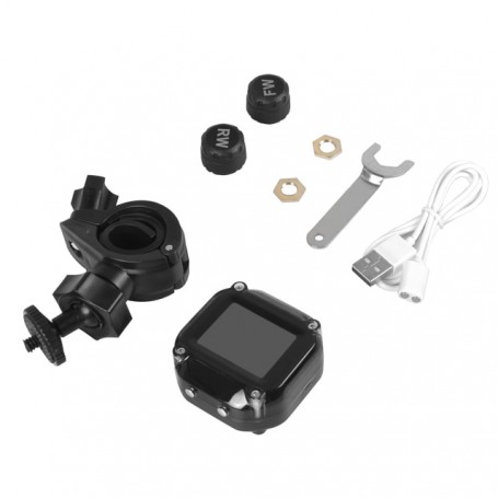 TPMS Motorcycle Tire Pressure Sensors Motor TMPS Tire Pressure Monitoring System 2 Wheel Tyre External Sensor for Motorbike