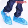 100pcs Disposable Boot & Shoe Covers Extra Thick Water-Resistant Protective Foot Booties Non-Slip Recyclable