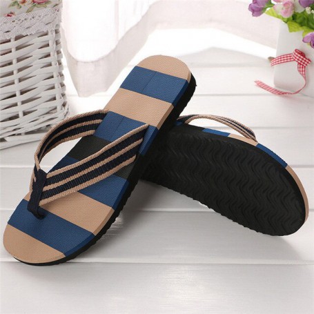 2021 Summer Men Slipper Striped Color Slippers Indoor Shoes EVA Non-Slip Flip-flops Comfortable Beach Shoes Pantuflas Zapatillas