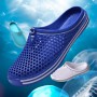 Man Slippers Summer Hollow Outdoor Pool Sandals Garden Beach Shoes Women Water Shower Flip Flops Lightweight Slippers Size 36-45