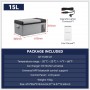 Hcalory 35/45/55L Portable Car Refrigerator/Freezer Home Electric Compressor Cooler 12/24V DC & 110-240V AC