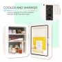 Flamingueo Mini Fridge 10L Makeup Fridge 12V/220V Cooler and Warmer Beauty Fridge Portable Fridge Mini Fridge for Room Cosmetic 