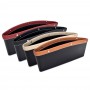 1PCS Black Car Organizer Storage Bag PU Leather Material