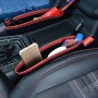 1PCS Black Car Organizer Storage Bag PU Leather Material