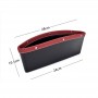 1PCS Black Car Organizer Storage Bag PU Leather Material