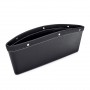 1PCS Black Car Organizer Storage Bag PU Leather Material
