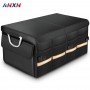 66L Car Trunk Organizer Foldable Cover Heavy Duty Reflective Strip Durable Sturdy thickened plate Collapsible Trunk Storage Box