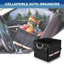 66L Car Trunk Organizer Foldable Cover Heavy Duty Reflective Strip Durable Sturdy thickened plate Collapsible Trunk Storage Box