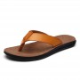 Summer Men Casual PU Leather Slippers Flip Flops Beach Shoes Slipper Sandals Chanclas Hombre Klapki