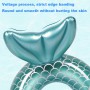110 Blue Pink Mermaid Backrest Inflatable Swimming Ring Adult Swimming Laps Floating Ring Swimming Pool Beach Party Toy