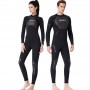 Winter thermal neoprene swimming men women surf wetsuit full coverage 3MM diving rashguard swimsuit female back zipper swimwear