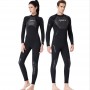 2023 Fashion black diving suit 3mm man woman neoprene free diving suit full body thermal swimwear winter surf wetsuit male