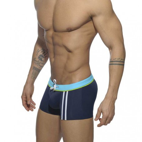 Sexy Mens Swim Trunks Nylon Quick Dry Side Stripe Pad Push Bathing Suit Fashion Male Mayo Sport Beach Surfing Board Shorts M-XXL
