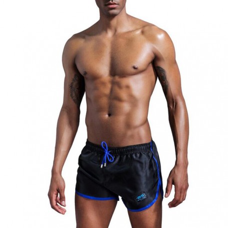 Fashion Men Sport Shorts Side Slit Quick Dry Jogger Trousers Male Smooth Gym Fitness Sweatpants Polyester Workout Running Shorts