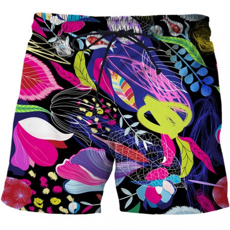 2022 Summer New Swimsuit Beach Quick Drying Trunks For Men Swimwear Sunga Sea World Fish Starfish Board Shorts Oversized Trunks