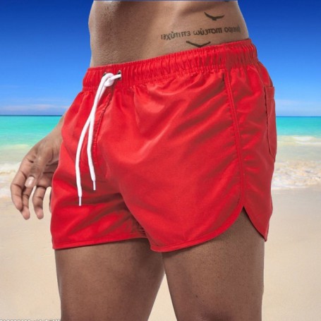 2022 Summer Men Swimsuit Low Waist Breathable Beach Wear Surf Brand Beachwear Sexy Swim Trunks Fashion Men's Swimwear Shorts