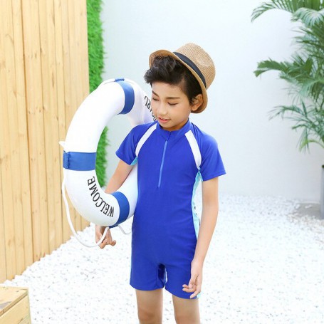 Girls Swimsuits Kids Summer Sunblock Quick-dry Zipper One-piece Swimsuit For Girls Swimwear Children Swimming Suits Boys 5-12 Y