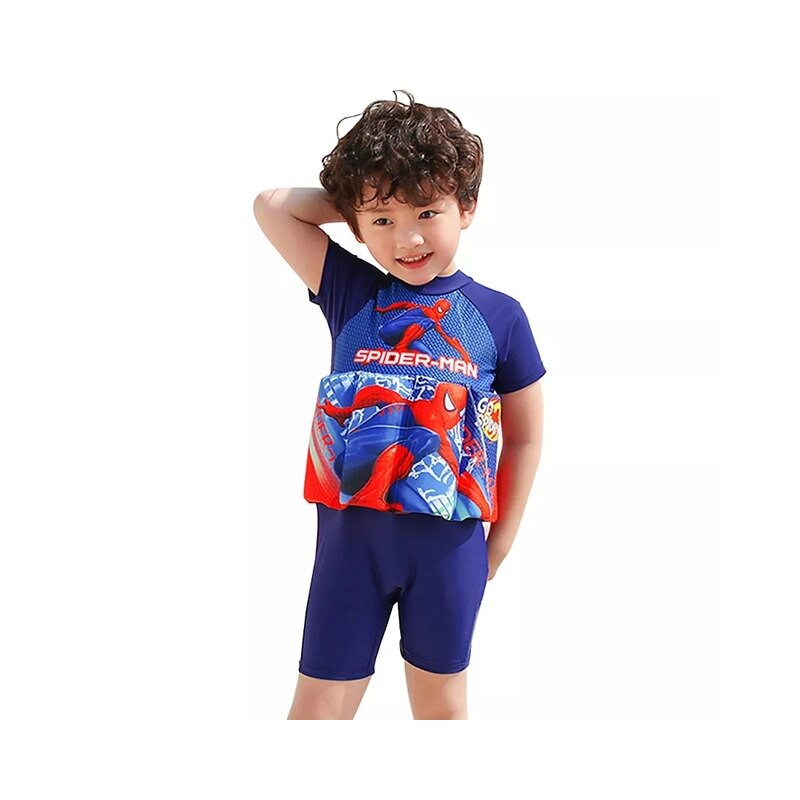 Buoyancy Swimsuit One Piece Suit 2-7 Year Children Short Sleeve ...